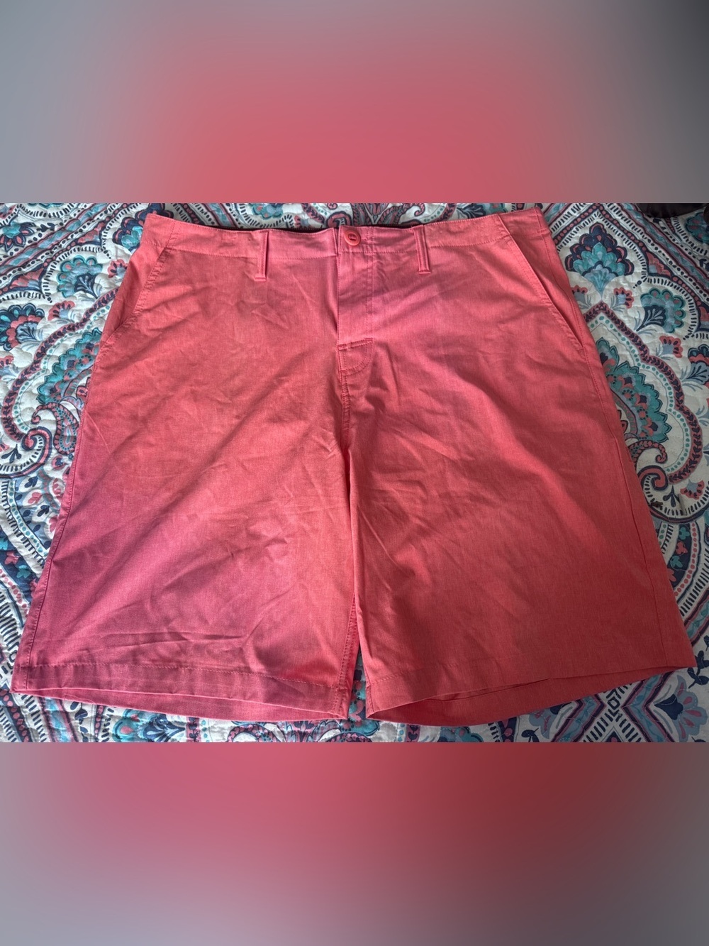 NWT-Salt Life SLX-QD Hybrid Shorts-CORAL Color-Size 38
